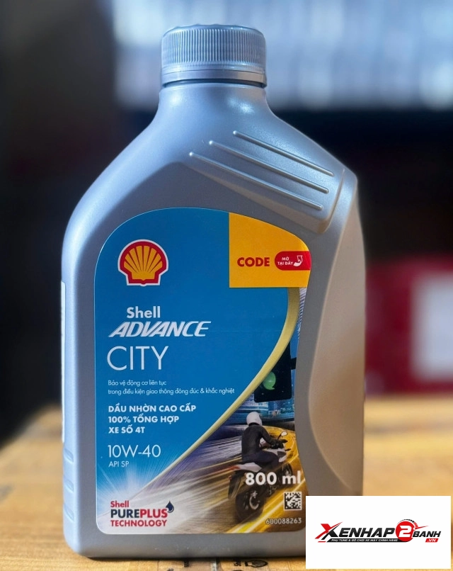 Nhớt shell advance city 10w40 08l - 1