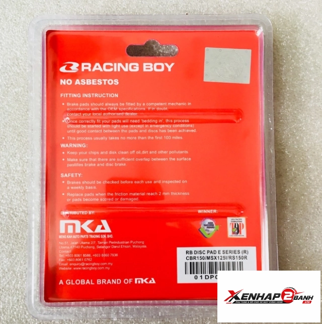 Bố thắng đĩa trước rcb cho winner sonic wave 110 chính hãng - 2