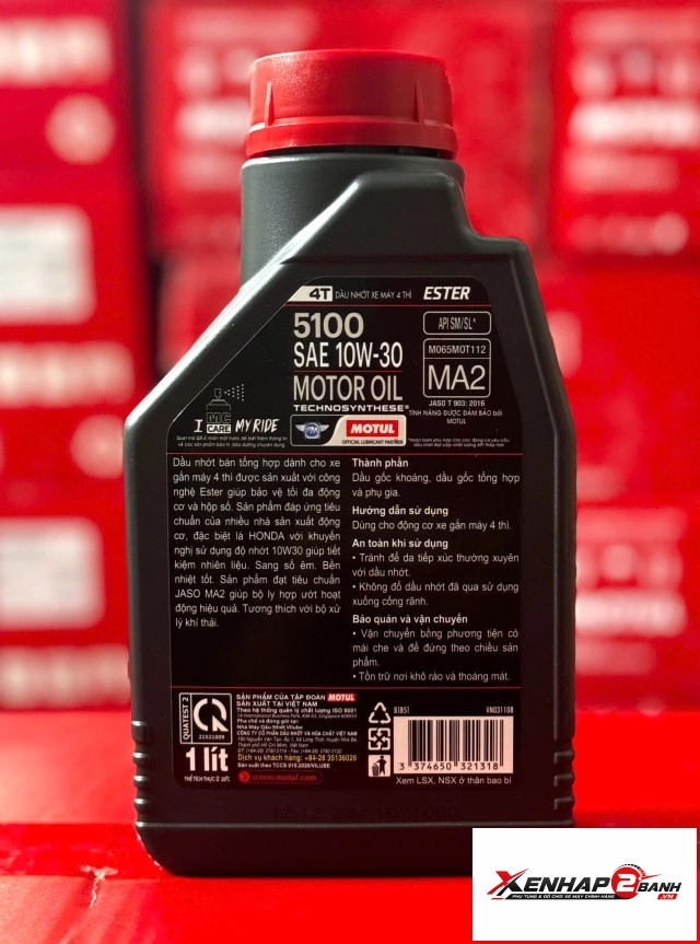 Nhớt motul 5100 4t 10w30 1l - 3