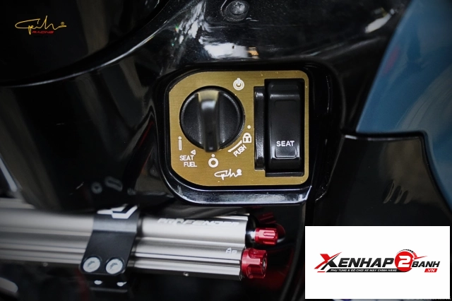 Miếng dán ổ khoá smartkey gh racing nhôm cnc - 4
