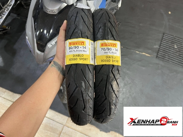 Vỏ pirelli 7090-14 diablo rosso sport - 1