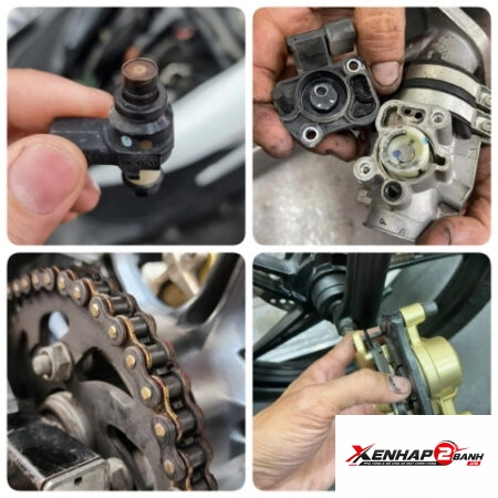 Gói bảo dưỡng xe số, xe côn tay nâng cao 14 bước