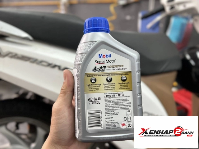 Nhớt mobil super moto scooter 10w40 800ml - 2