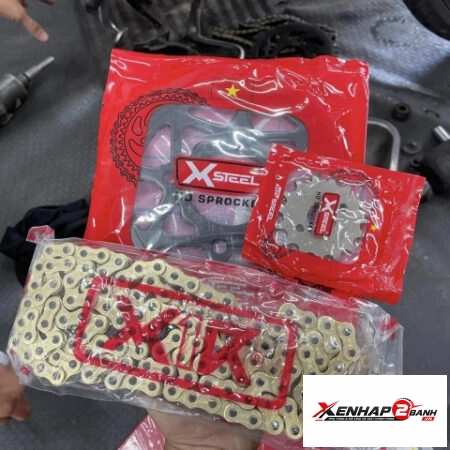Bộ nhông sên dĩa X1R cho Winner (122L, Đen)