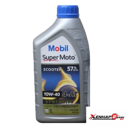 Nhớt Mobil Super Moto Scooter 10W40 1L