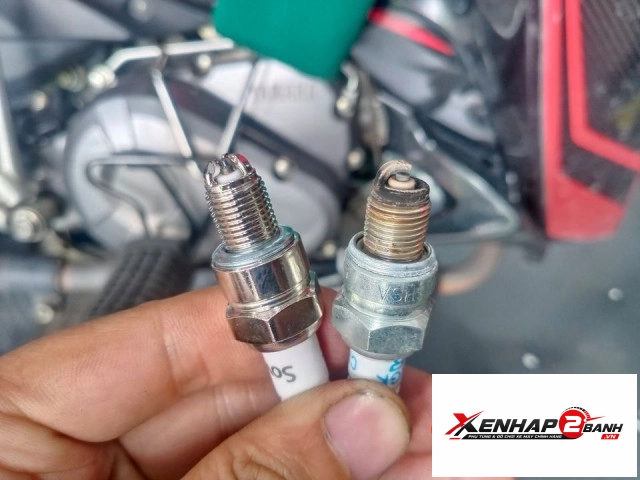 Bugi sovko 3 chấu a6tjc chân ngắn chính hãng - 3