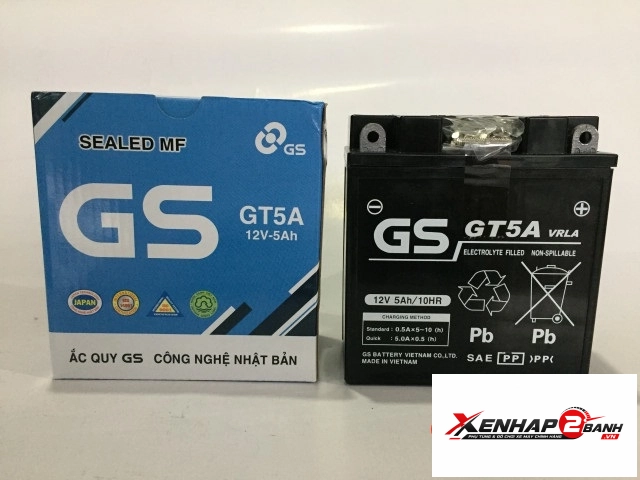 Bình ắc quy gs gt5a - 1