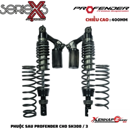 Phuộc Profender X Series cho SH 350i, SH300i cao 400mm chính hãng