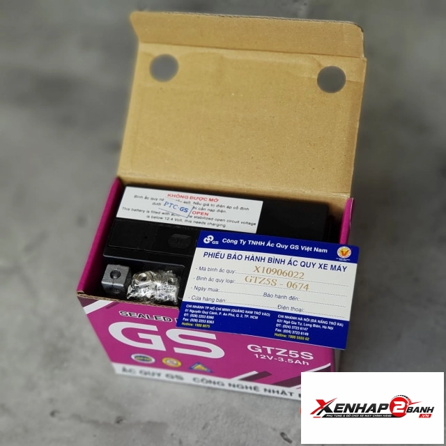 Bình ắc quy gs gtz5s - 3