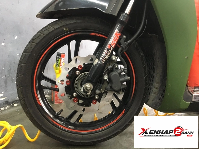 Bộ ốc đĩa salaya inox cho honda sh raider satria 8 con - 3