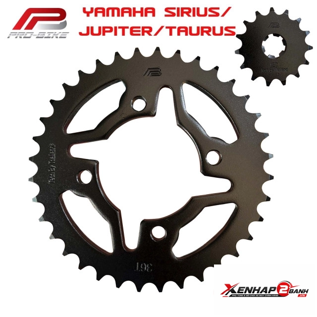 Bộ nhông sên dĩa pro-bike cho sirius 15t - 36t- sên 428 - 2