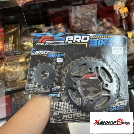 Bộ nhông sên dĩa Pro-Bike cho Sirius 15T – 36T- Sên 428