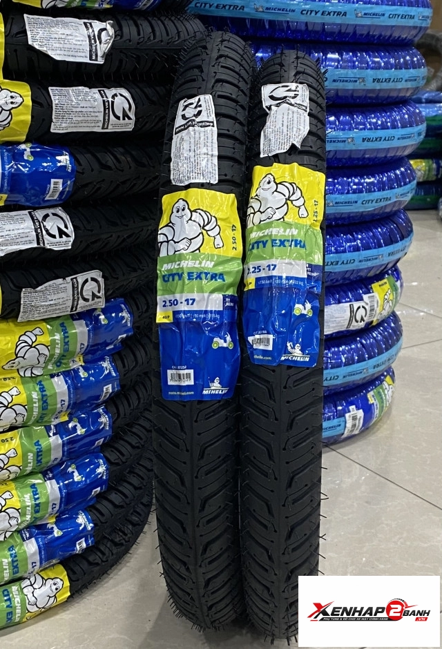 Vỏ có ruột michelin city extra 225-17 38p - 2