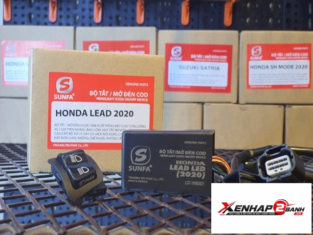 Bộ công tắc đèn sunfa cho lead 2020 - 2025 đèn led - 1