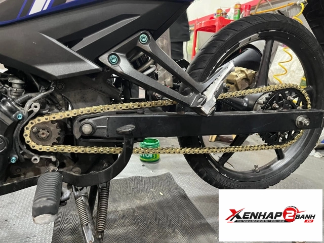 Bộ nhông sên dĩa x1r cho exciter 150 122l đen - 2