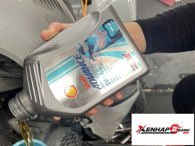 Nhớt shell advance ultra scooter 5w40 08l - 4
