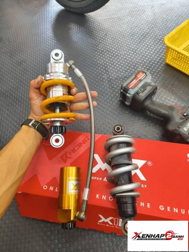 Phuộc x1r bình dầu cho exciter 135 chính hãng - 9