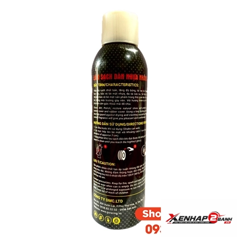 Chai xịt làm sạch dàn nhựa nhám vỏ lốp xe goracing - 3