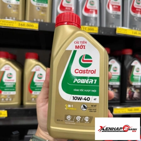 Nhớt Castrol Power 1 10W40 0,8L dành cho xe số