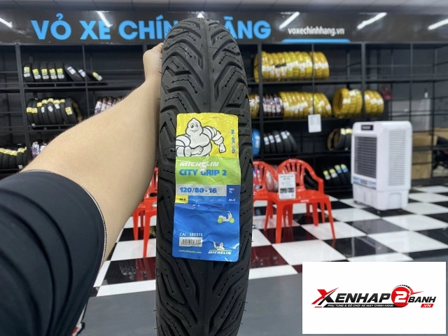Vỏ michelin city grip 2 size 12080-16 - 1