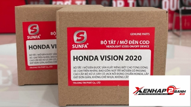 Bộ công tắc đèn sunfa cho vision 2020 - 2024 lead 2020 - 2025 bản đèn halogen - 1