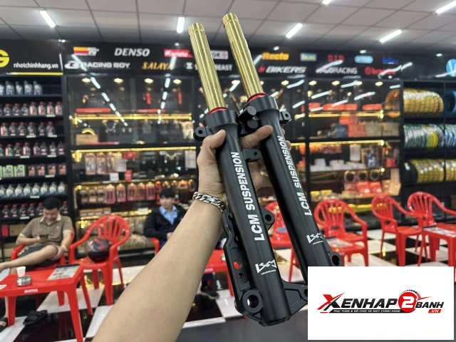 Phuộc trước lcm cho ab 125150160 ty vàng titan - 5