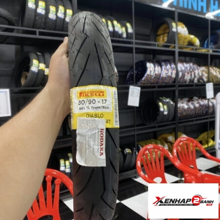 Vỏ Pirelli 80/90-17 Diablo Rosso Sport