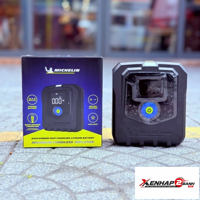 Máy bơm lốp michelin m2567 không dây chính hãng - 1
