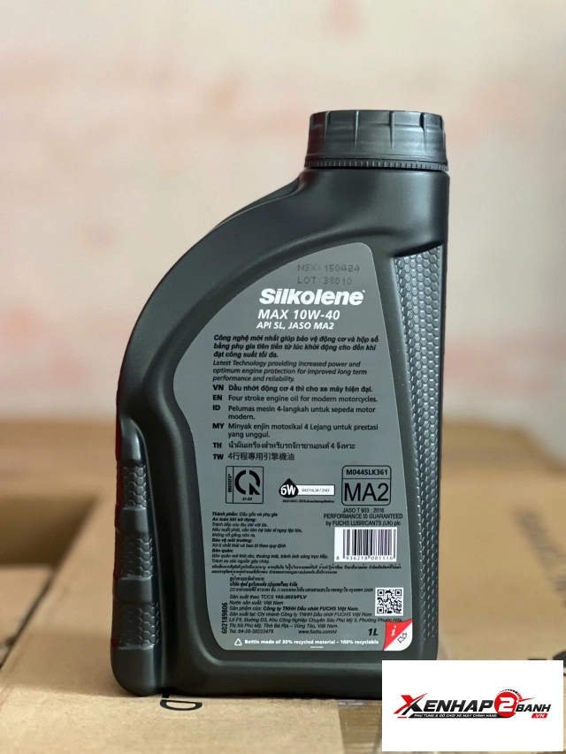 nhớt fuchs silkolene max 10w40 4t 1l - 2