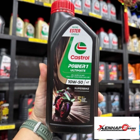 Nhớt Castrol Power 1 Ultimate Superbike 10W50 dành cho các dòng xe số phân khối lớn