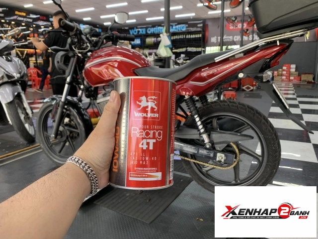 Nhớt wolver racing synthetic 10w40 1l - 4