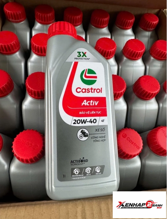 Nhớt castrol activ 20w40 1l dành cho xe số - 2