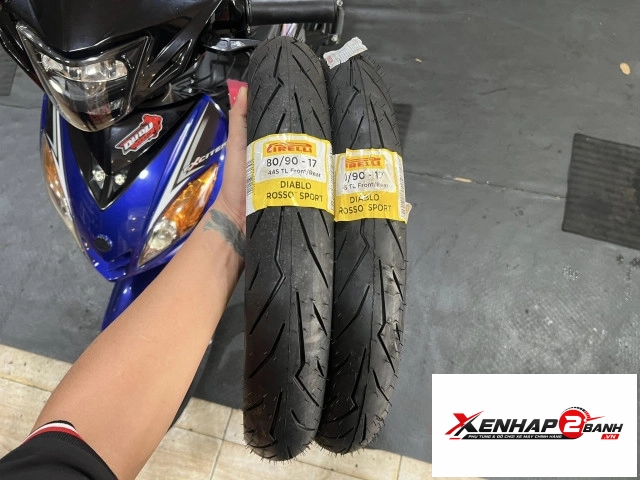 Lốp pirelli diablo rosso sport 7090-17 - 8090-17 - 1