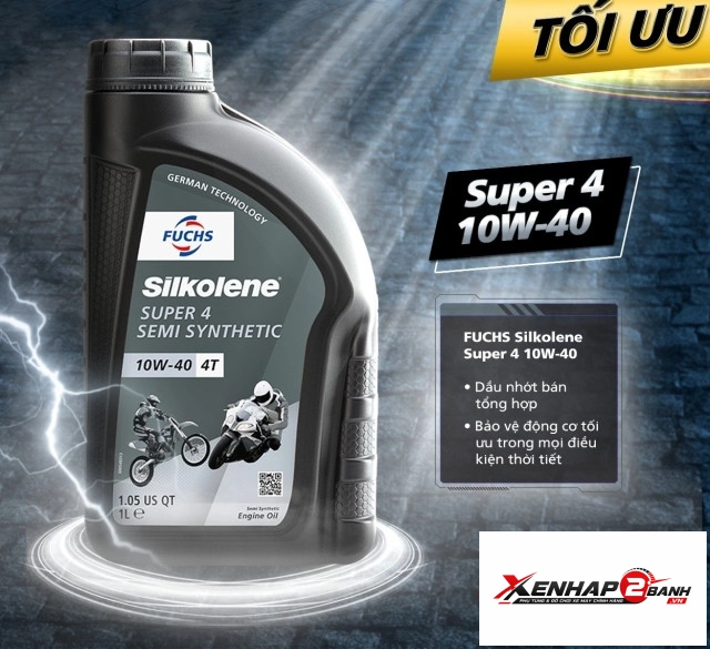 Nhớt fuchs silkolene super 4 10w40 1l - 4
