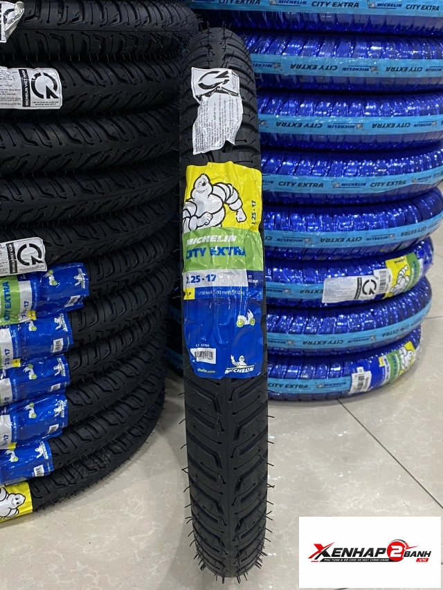 Vỏ có ruột michelin city extra 225-17 38p - 1