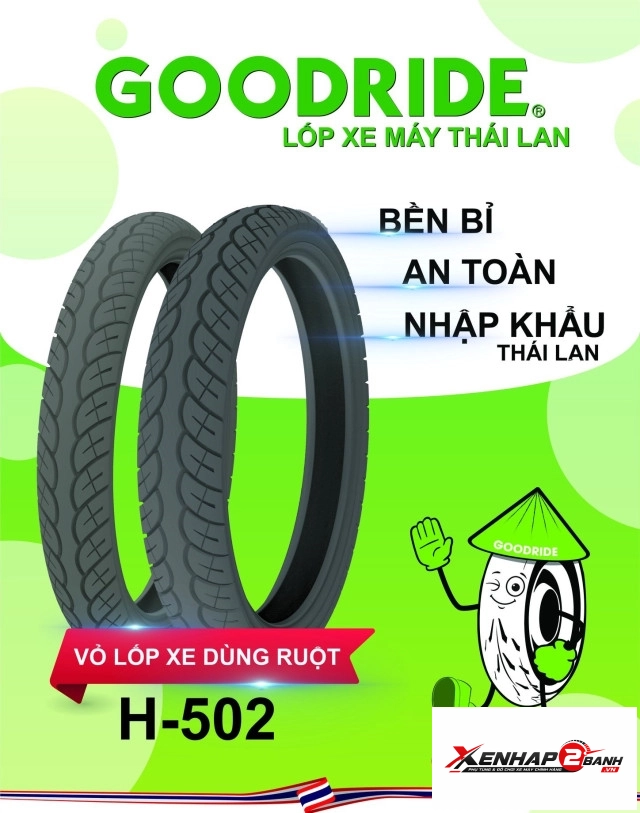 Vỏ xe có ruột goodride h502 8090-17 - 2
