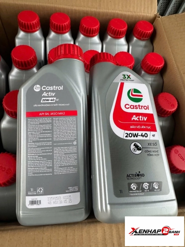Nhớt castrol activ 20w40 1l dành cho xe số - 3