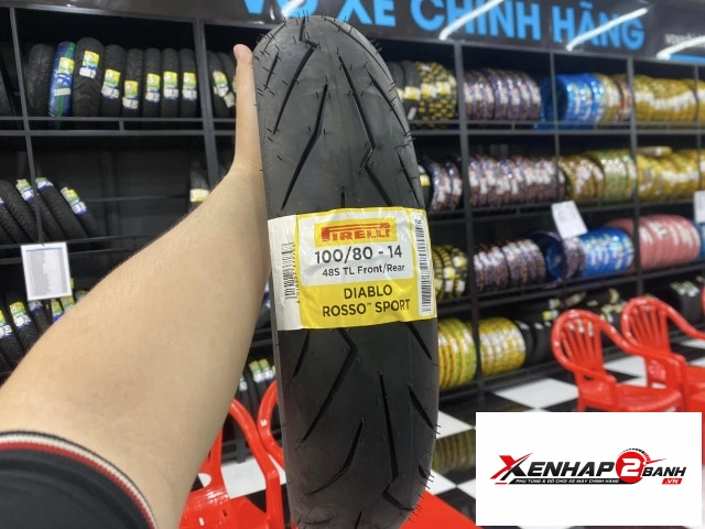 Vỏ pirelli 10080-14 diablo rosso sport - 1