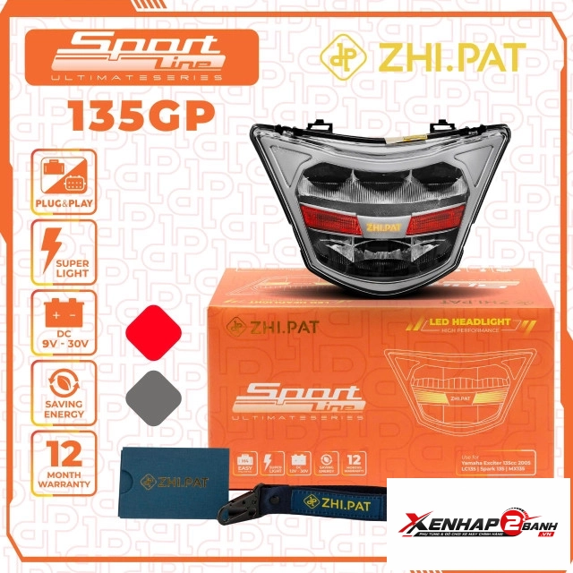 Combo đèn led 2 tầng sportline cho exciter 135 2005 - 2010 chính hãng zhipat - 3