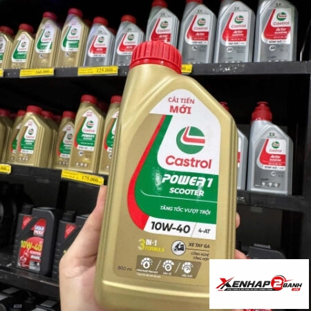 Nhớt Castrol Power 1 Scooter 10W40 0,8L dành cho xe tay ga