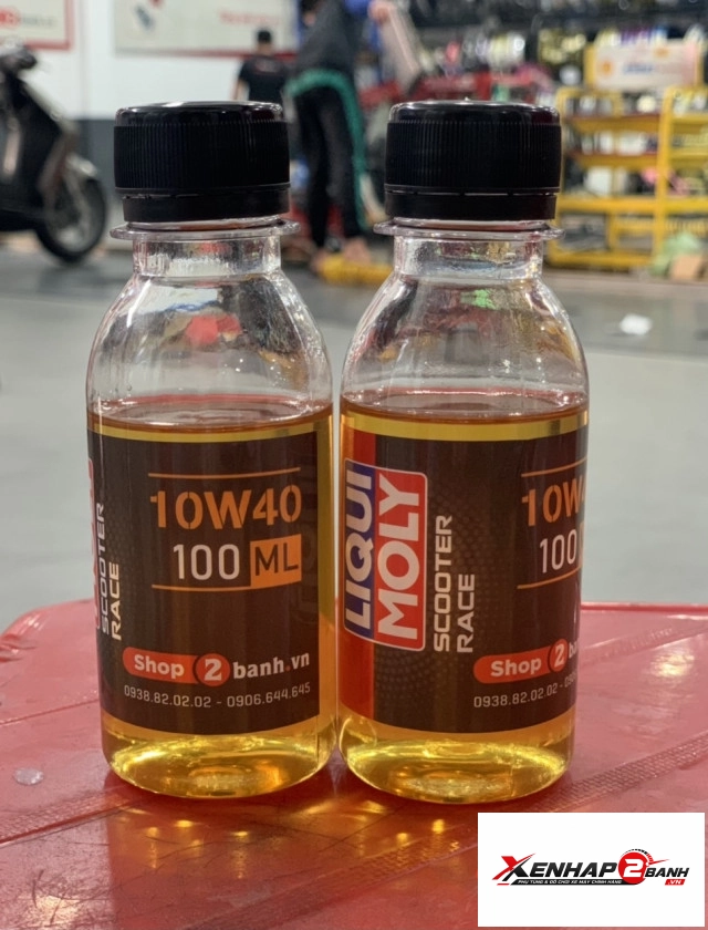 Nhớt chiết lẻ liqui moly scooter race 10w40 100ml - 1