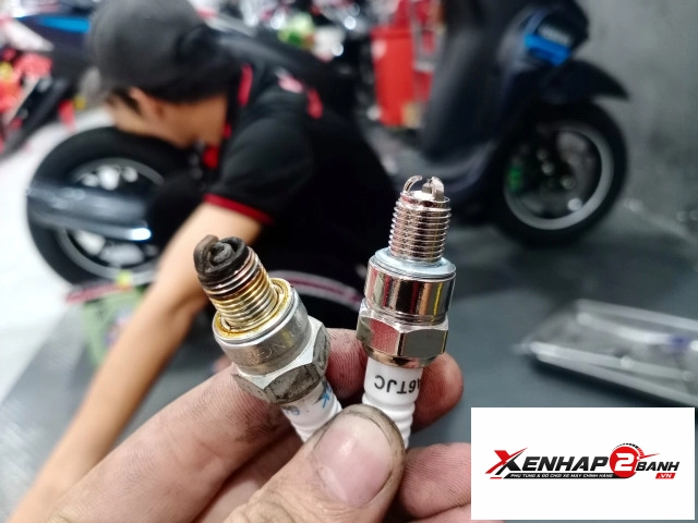 Bugi sovko 3 chấu a6tjc chân ngắn chính hãng - 2