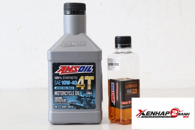 Nhớt chiết lẻ amsoil 10w40 performance 150ml - 3