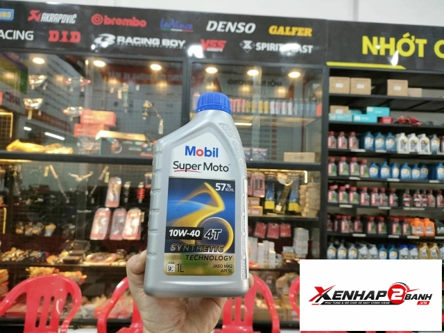 Nhớt mobil super moto 10w40 1l - 2