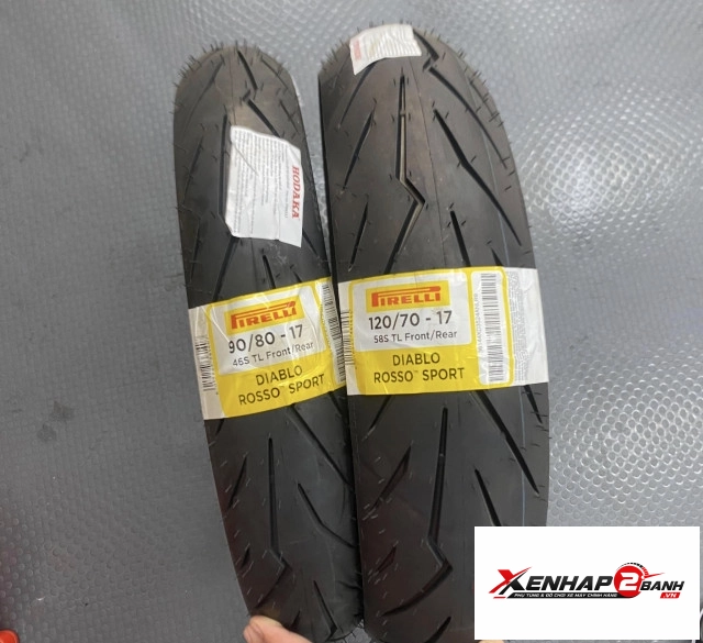 Lốp pirelli diablo rosso sport 9080-17 - 12070-17 - 1