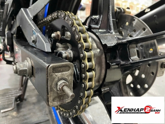 Bộ nhông sên dĩa pro-bike tán đúc vàng đen cho exciter 150 42t 428hs - 5