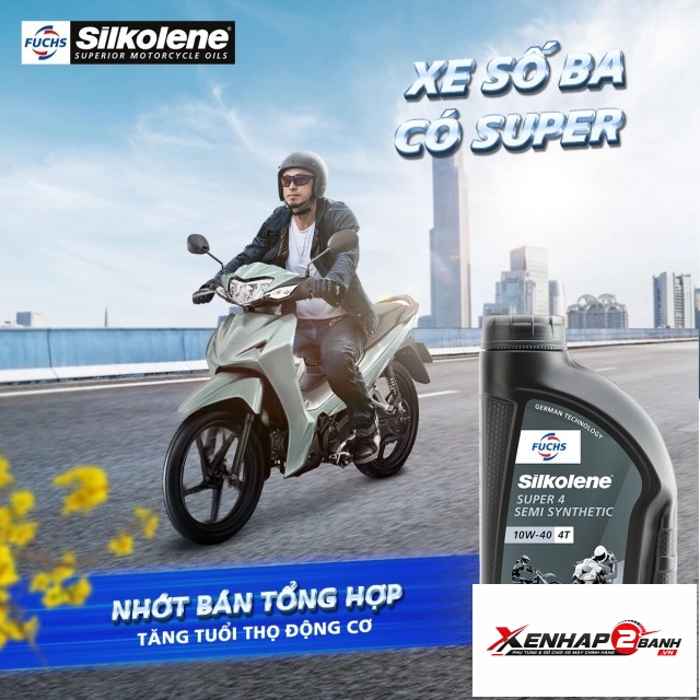 Nhớt fuchs silkolene super 4 10w40 1l - 3