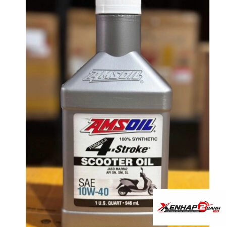 Nhớt Amsoil 10W40 Scooter 4 Stroke 946ml