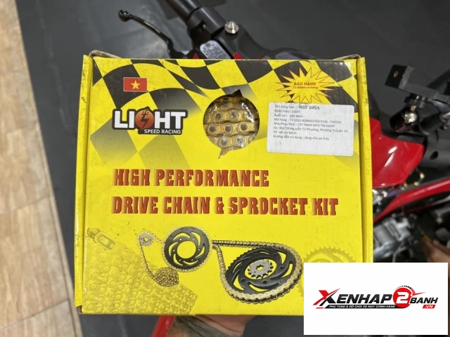 Bộ nhông sên dĩa light cho yamaha siriusjupiter xăng cơ  - 1