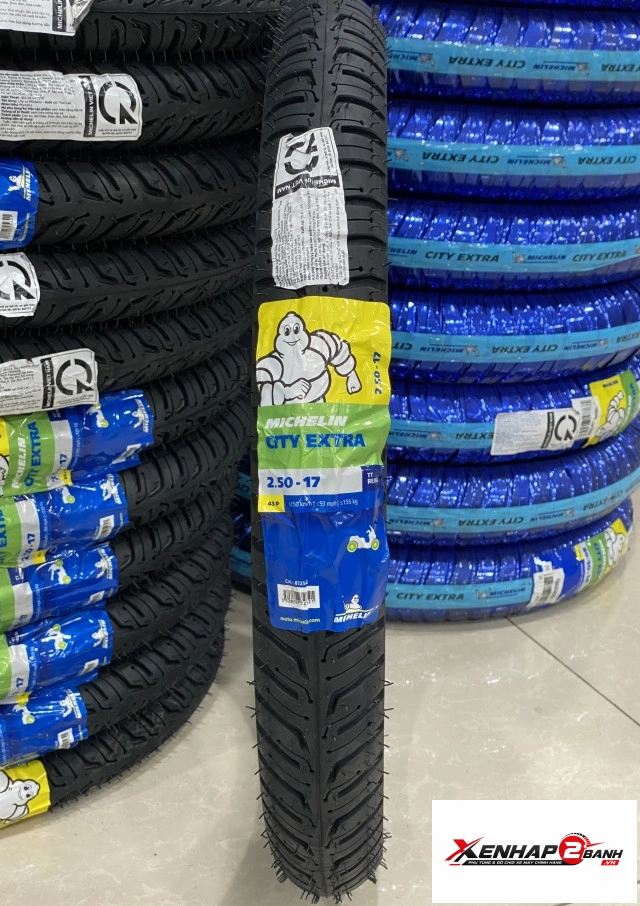 Vỏ có ruột michelin city extra 250-17 43p - 1